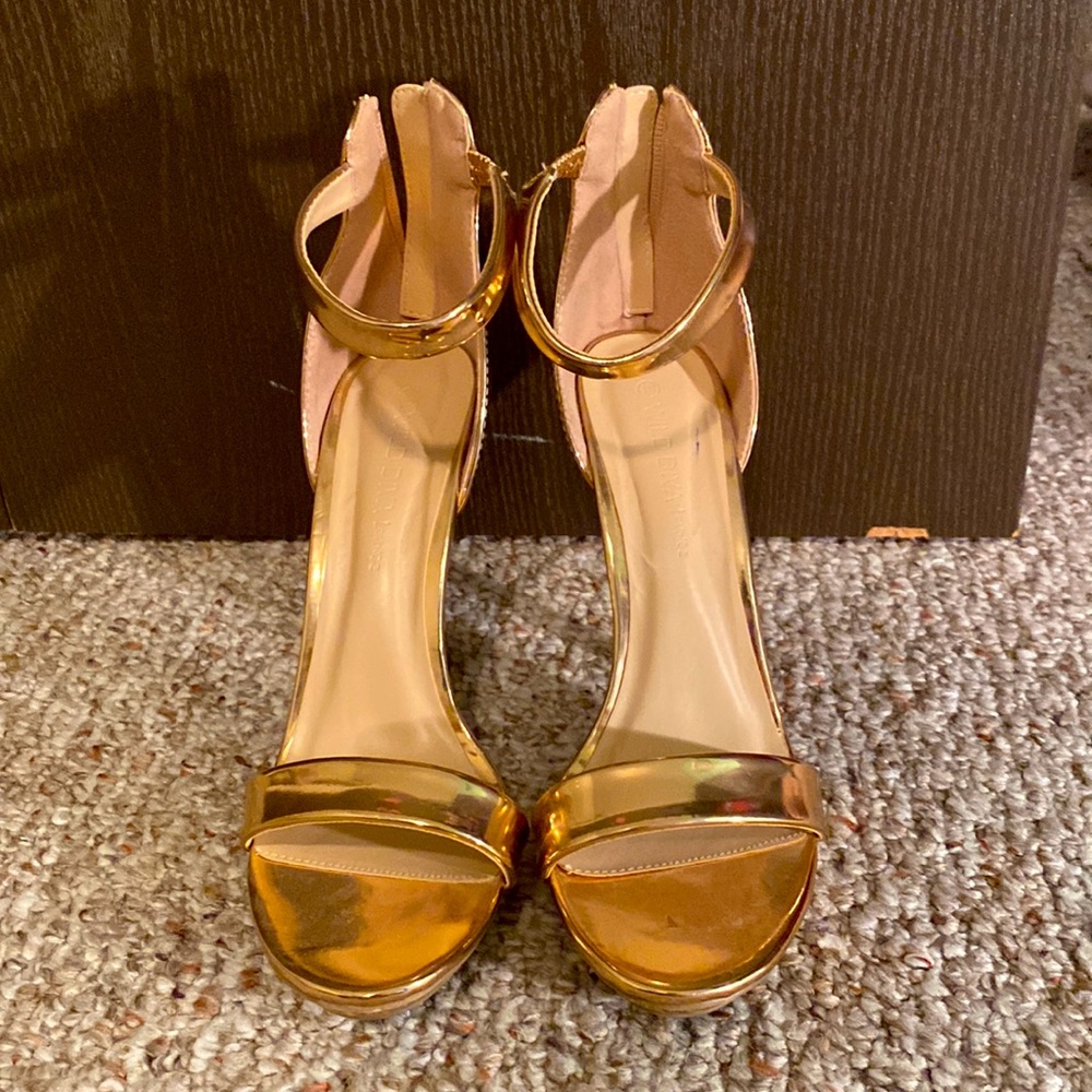 Rose gold heels